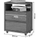 Mesa de Cabeceira Lacy 2 Gavetas Flex Castanho Hp - Henn