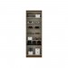 Armário Multiuso 2 Portas 6 Prateleiras Castanho Hp - Henn