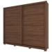 Guarda-Roupa Casal Parma 2 Portas 4 Gavetas Castanho Hp - Henn