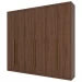 Guarda-Roupa Casal Pérola 6 Portas 3 Gavetas Castanho Hp - Henn