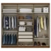 Guarda-Roupa Casal Pérola 6 Portas 3 Gavetas Castanho Hp - Henn