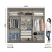 Guarda-Roupa Casal Pérola 6 Portas 3 Gavetas Castanho Hp - Henn