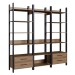 Closet Casal Tech 4 Gavetas Mel/Preto Te0030 - Delmarco