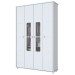 Guarda-Roupa Infantil Pula-Pula 4 Portas 2 Gavetas Branco - Henn