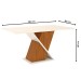Mesa de Madeira Fiorella Nature/Off White - Henn