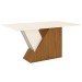 Mesa de Madeira Lucena Nature/Off White Sci25 - Henn