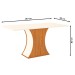 Mesa de Madeira Selena Nature/Off White Sci16 - Henn