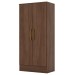 Armário Multiuso Zafira 2 Portas 3 Prateleiras Castanho Hp - Briz