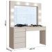Penteadeira Anne 5 Gavetas Off White - Mavaular