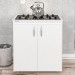 Armário de Cozinha Floreal 2 Portas para Cooktop Branco - Pnr Móveis
