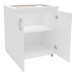 Armário de Cozinha Floreal 2 Portas para Cooktop Branco - Pnr Móveis