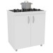 Armário de Cozinha Floreal 2 Portas para Cooktop Branco - Pnr Móveis