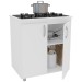 Armário de Cozinha Floreal 2 Portas para Cooktop Branco - Pnr Móveis