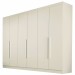 Guarda-Roupa Casal Oslo 6 Portas 4 Gavetas 100% Mdf Off White - Mademarques