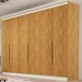 Guarda-Roupa Casal Oslo 6 Portas 4 Gavetas 100% Mdf Peroba - Mademarques