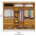 Guarda-Roupa Casal Oslo 6 Portas 4 Gavetas 100% Mdf Peroba - Mademarques