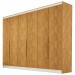 Guarda-Roupa Casal Oslo 6 Portas 6 Gavetas 100% Mdf Peroba - Mademarques