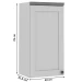 Armário Aéreo Cozinha 1 Porta Branco Fosco 1524 - Genialflex