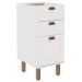 Armário de Cozinha 3 Gavetas Branco Fosco 1527 - Genialflex