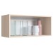 Armário Aéreo Cozinha 1 Porta Basculante Nature/Branco 1002 - Be Mobiliário