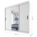 Guarda-Roupa Casal Londres 3 Portas 4 Gavetas com Espelho Branco - Fama Móveis