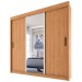 Guarda-Roupa Casal Londres 3 Portas 4 Gavetas com Espelho Naturale Tx - Fama Móveis
