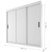 Guarda-Roupa Casal Londres 3 Portas 4 Gavetas Branco - Fama Móveis