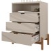 Cômoda Antares 3 Gavetas Off White - Casa D