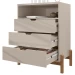 Cômoda Antares 3 Gavetas Off White - Casa D