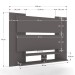 Painel para TV Até 32 Polegadas Ravi 2 Prateleiras Volcano - Panorama Móveis