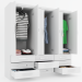 Guarda-Roupa Casal Piemonte 6 Portas 9 Gavetas Branco - Panorama Móveis