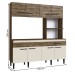 Cozinha Compacta Luisa 8 Portas 1 Gaveta Itaúba/Off White - Irm Móveis