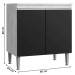Armário de Cozinha Athena 2 Portas 1 Prateleira Branco - Irm Móveis