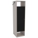 Armário Multiuso Nepal 1 Porta 1 Gaveta Cinza Ff/Preto Ff - Politorno