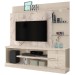 Estante para TV Até 55 Polegadas Alan 1 Porta 4 Prateleiras Calacata/Off White - Madetec