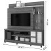 Estante para TV Até 50 Polegadas Alan 1 Porta 4 Prateleiras com Rodízios Naturale/Off White - Madetec