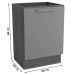 Armário de Cozinha Botanic 60 Cm 1 Porta Nogueira/Fendi Fosco - Kappesberg