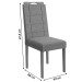 Cadeiras Kit 2 Cadeiras Cinza Mesclado Cad150ea - Kappesberg
