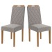 Cadeiras Kit 2 Cadeiras Cinza Mesclado Cad152ea - Kappesberg