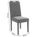 Cadeiras Kit 2 Cadeiras Veludo Bege Cad152ea  - Kappesberg