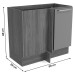 Armário de Cozinha Botanic 98 Cm 1 Porta Nogueira/Fendi Fosco - Kappesberg