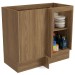 Armário de Cozinha Botanic 98 Cm 1 Porta Nogueira/Fendi Fosco - Kappesberg