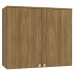 Armário Aéreo Cozinha Botanic 80 Cm 2 Portas Nogueira Fosco - Kappesberg