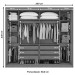 Guarda-Roupa Casal Toronto 2 Portas 100% Mdf com Espelho com Pés Branco - Móveis Lopas