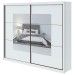 Guarda-Roupa Casal Toronto 2 Portas 100% Mdf com Espelho Branco - Móveis Lopas