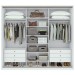 Guarda-Roupa Casal Spazio 3 Portas 6 Gavetas 100% Mdf 42508.58 Branco - Móveis Lopas