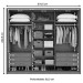 Guarda-Roupa Casal Spazio 3 Portas 6 Gavetas 100% Mdf 42508.58 Branco - Móveis Lopas