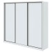Guarda-Roupa Casal Spazio 3 Portas 6 Gavetas 100% Mdf Branco - Móveis Lopas