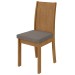 Cadeiras Kit 2 Cadeiras Athenas Amêndoa Clean/Suede - Móveis Lopas