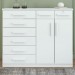 Cômoda Toronto 2 Portas 8 Gavetas Branco - Móveis Lopas